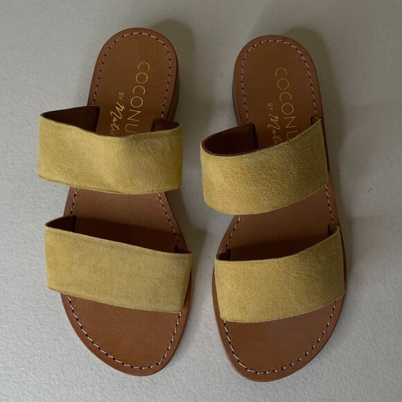 Coconuts by Matisse Limelight Yellow Slide Sandals Size 6 - Picture 3 of 16